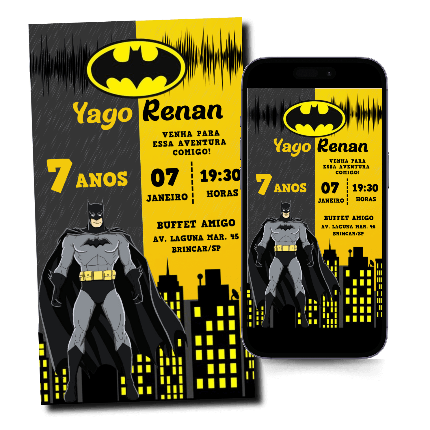 Convite Batman Mod.265