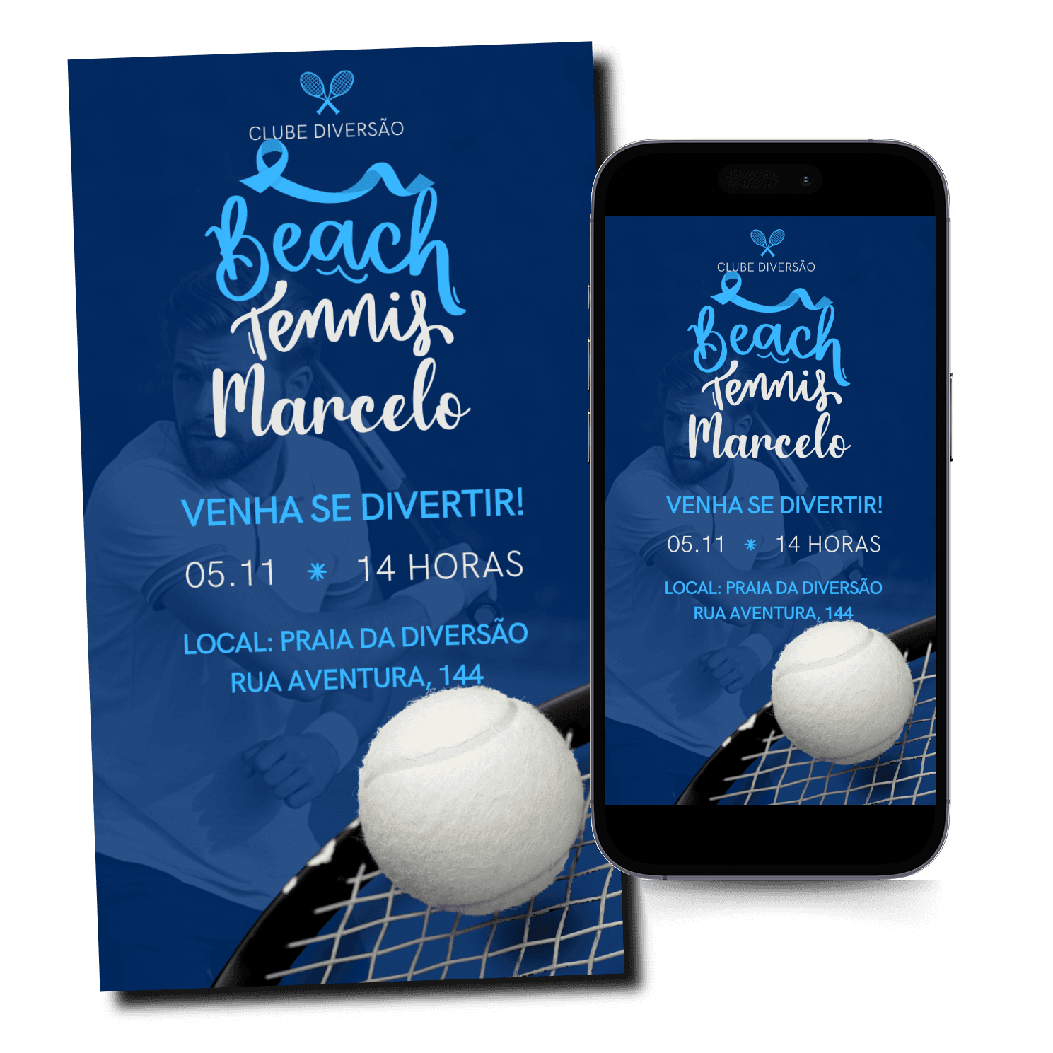 Convite Beach Tenis Mod.271