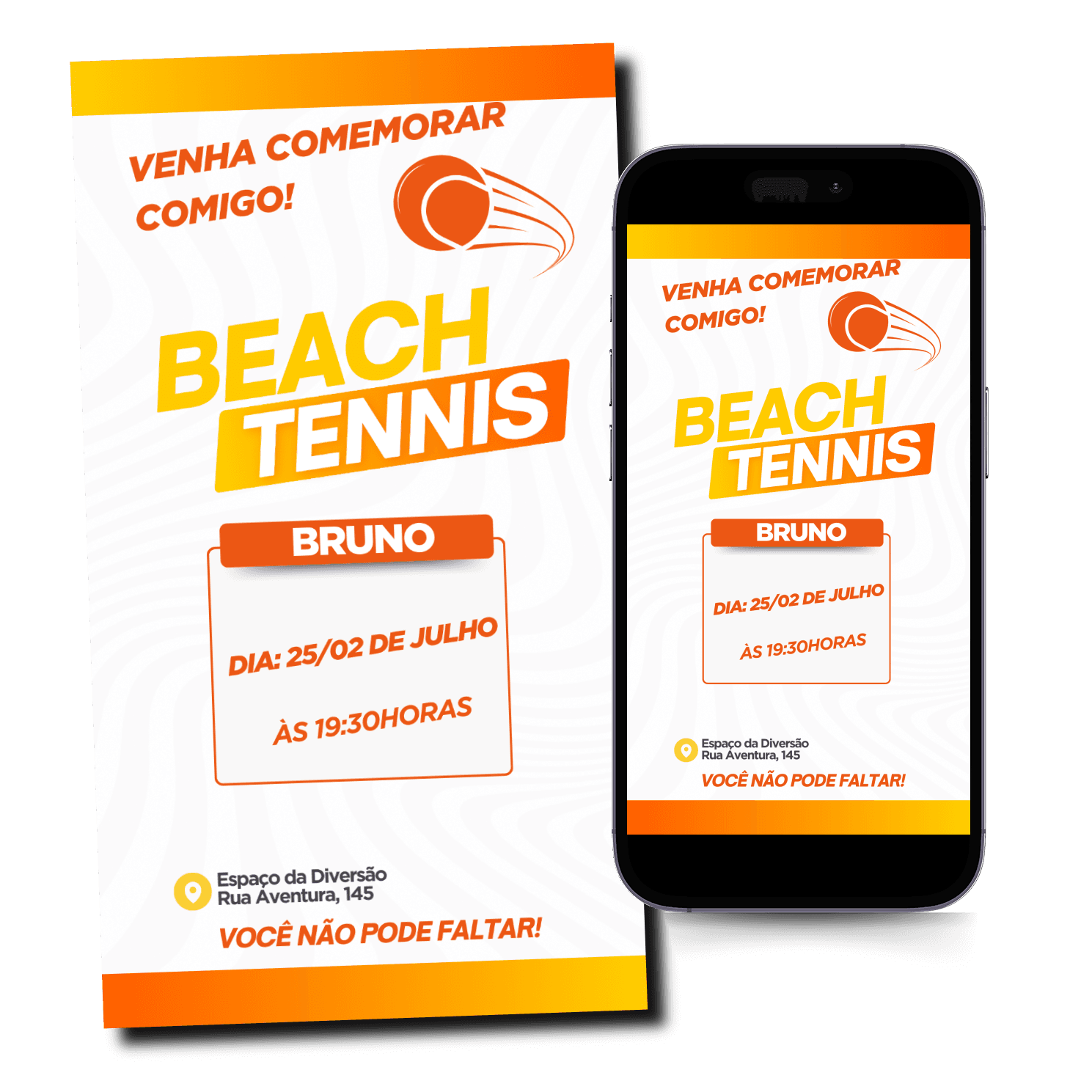 Convite Beach Tenis Mod.272