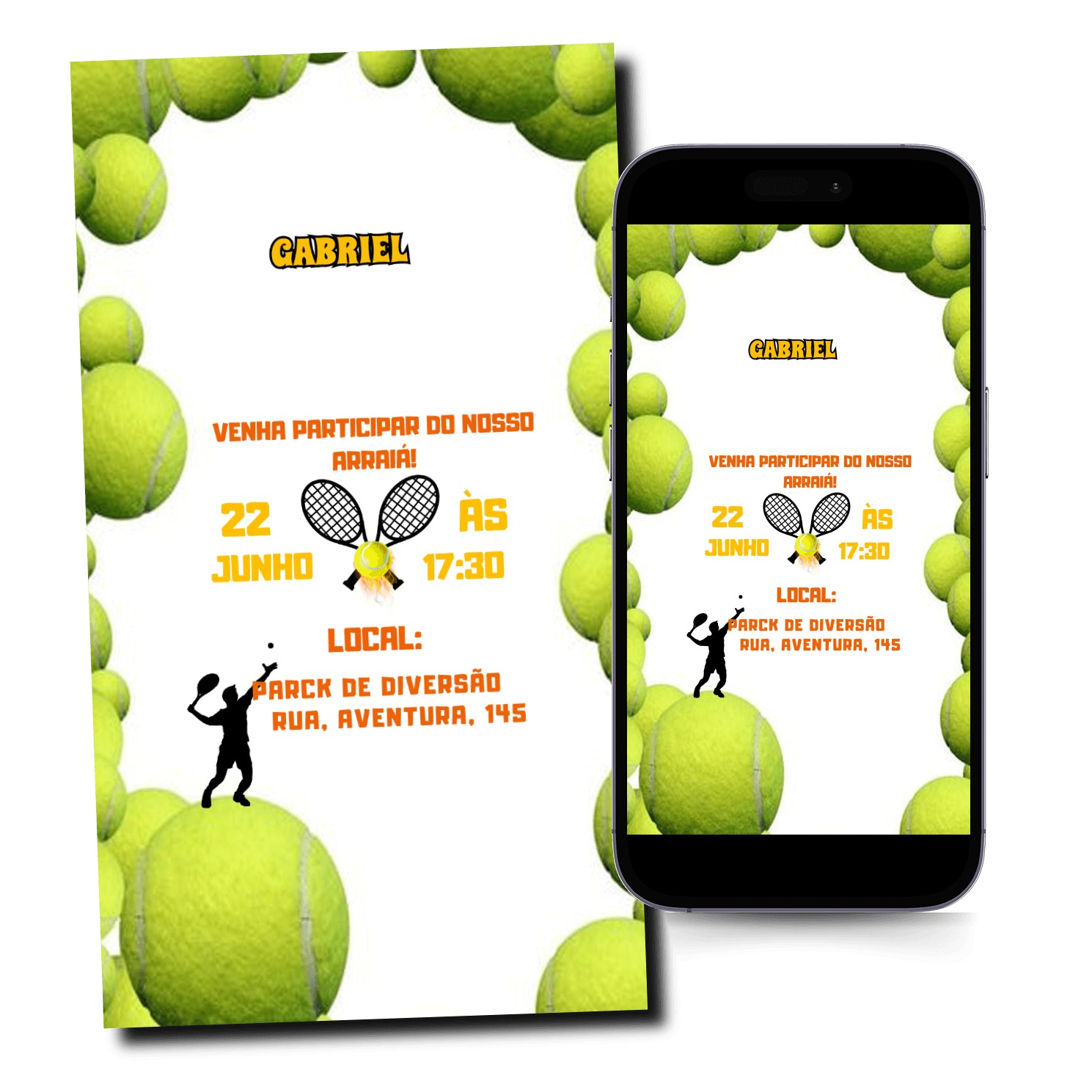 Convite Beach Tenis Mod.273