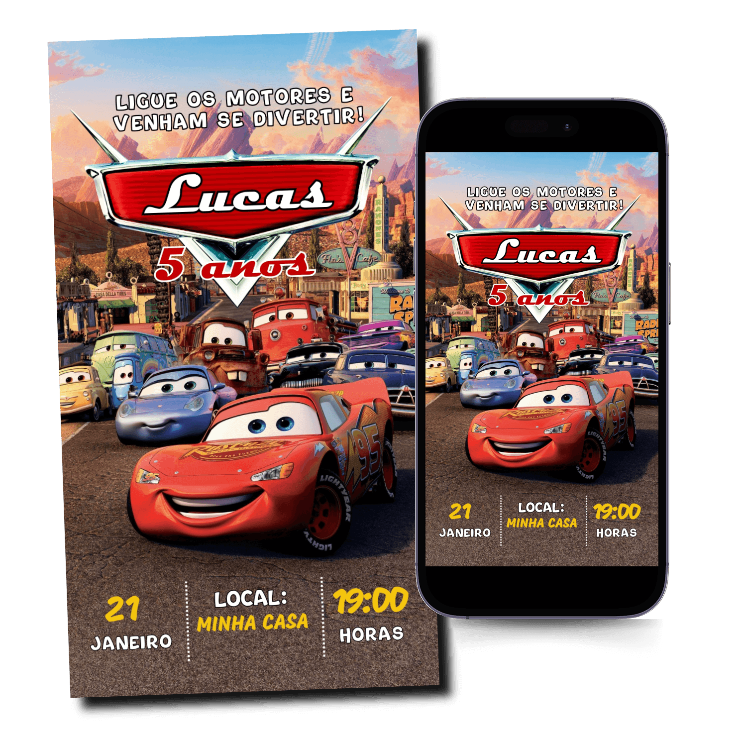 Convite Carros Mod.15