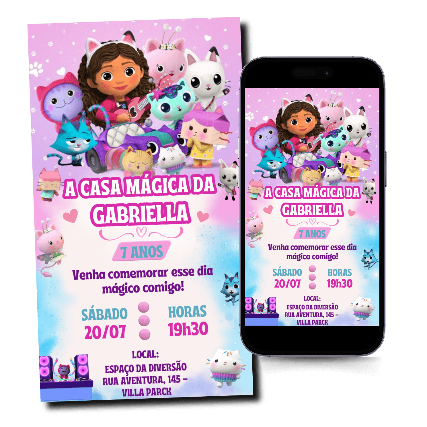 Convite Casa da Gabby Mod.300