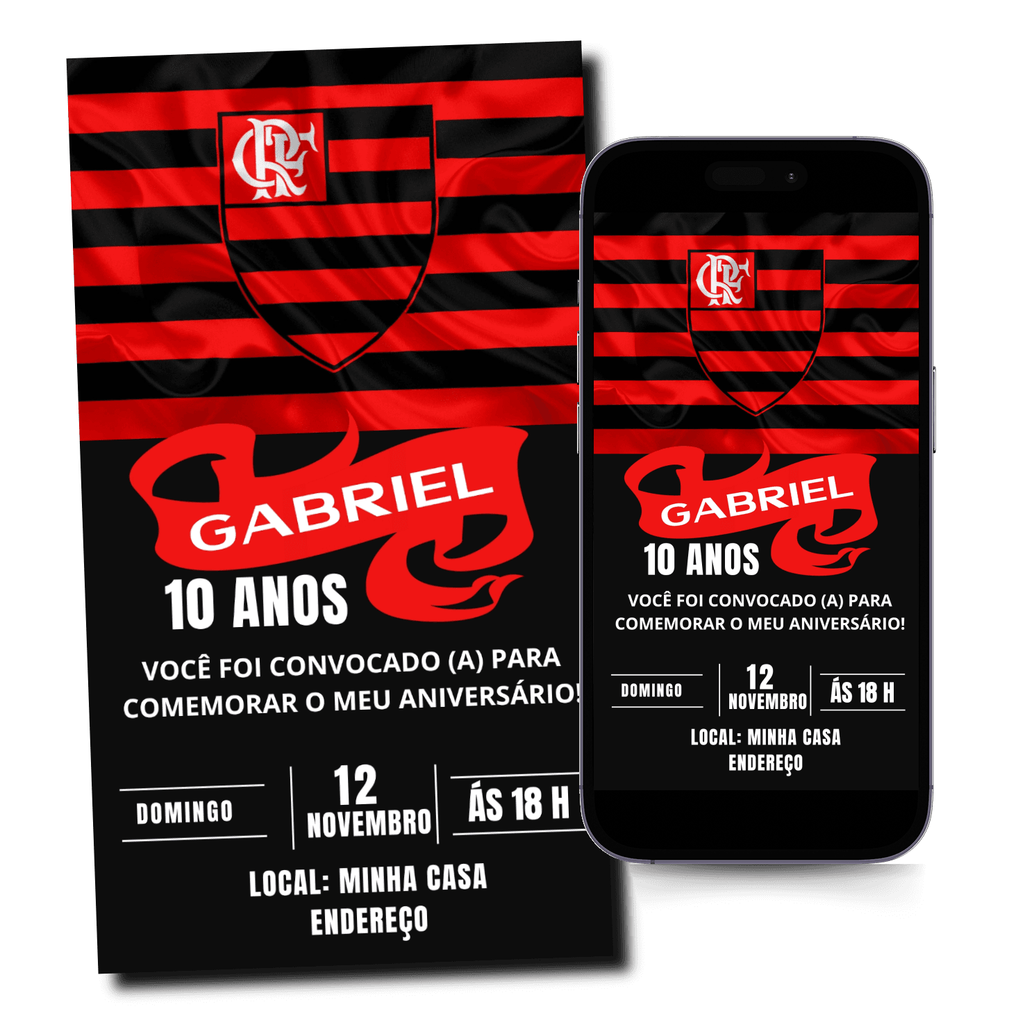 Convite Flamengo Mod.30