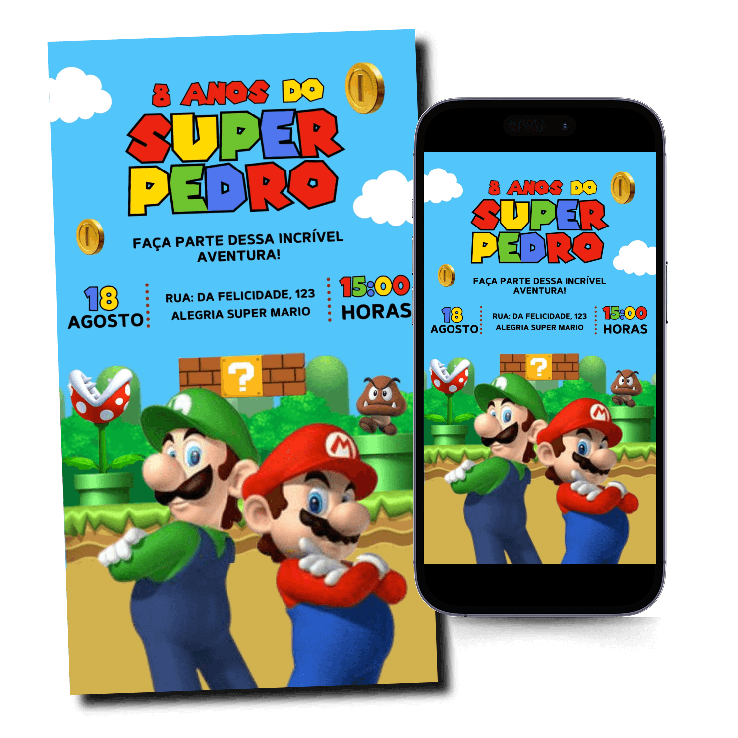 Convite Mario Mod.79