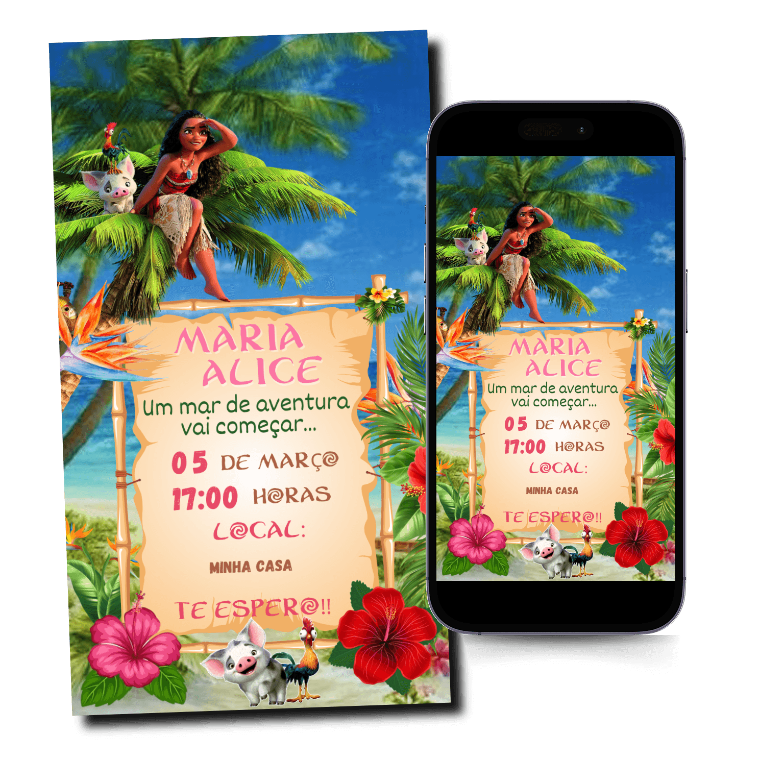 Convite Moana Mod.54